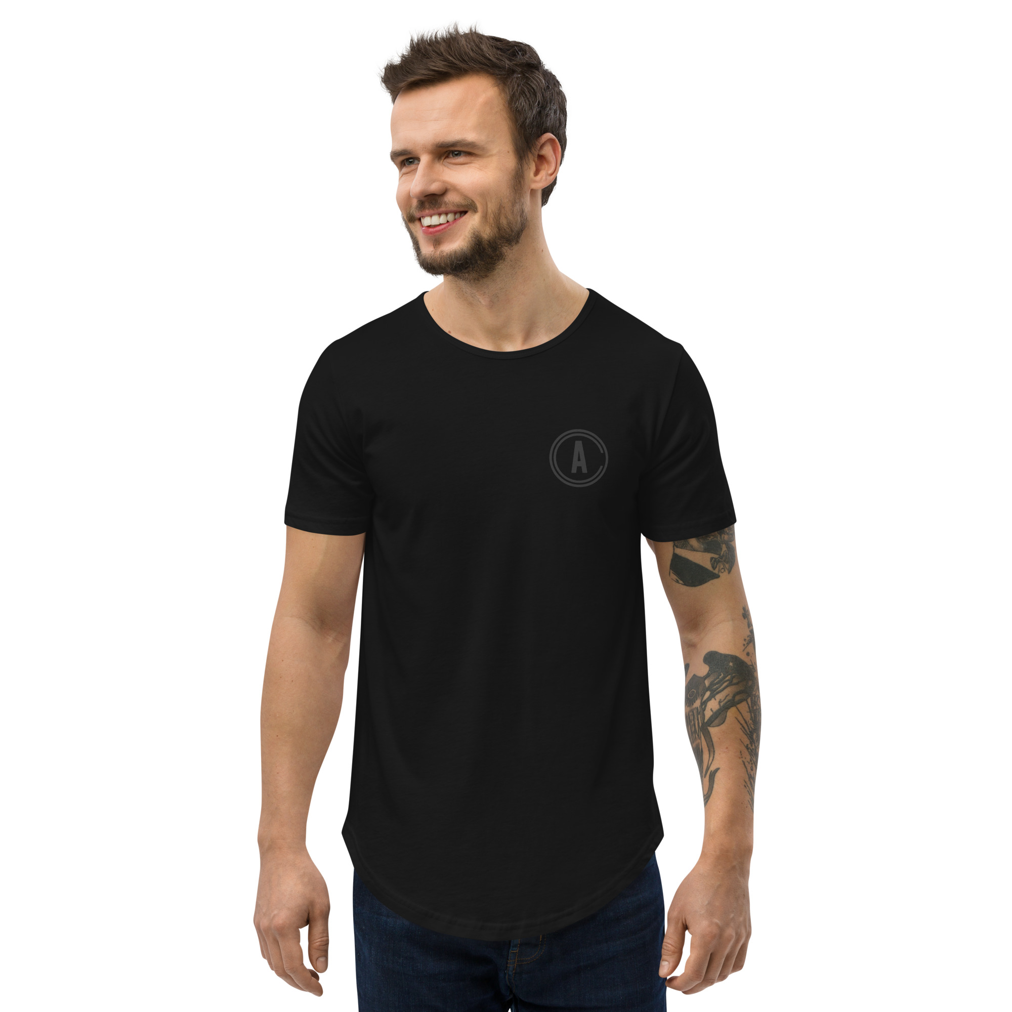 Men's Curved Hem T-Shirt - Unlock a Better You